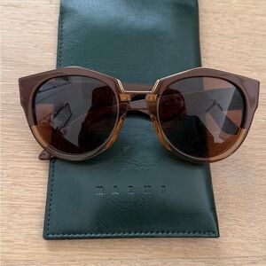 Marni Dark Brown Sunglasses